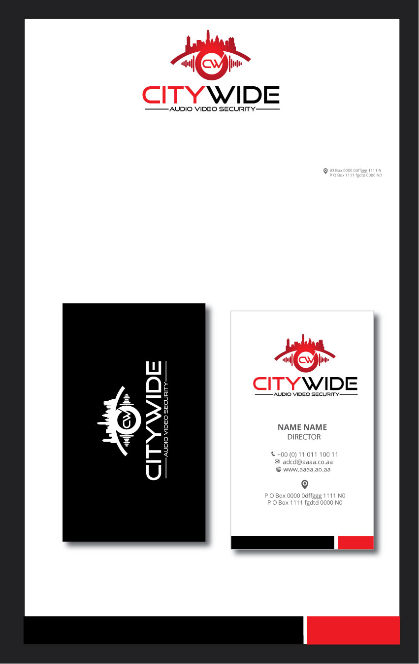 Design de Logo par StarGraphic pour Citywide Audio Video Security | Design : #19478840