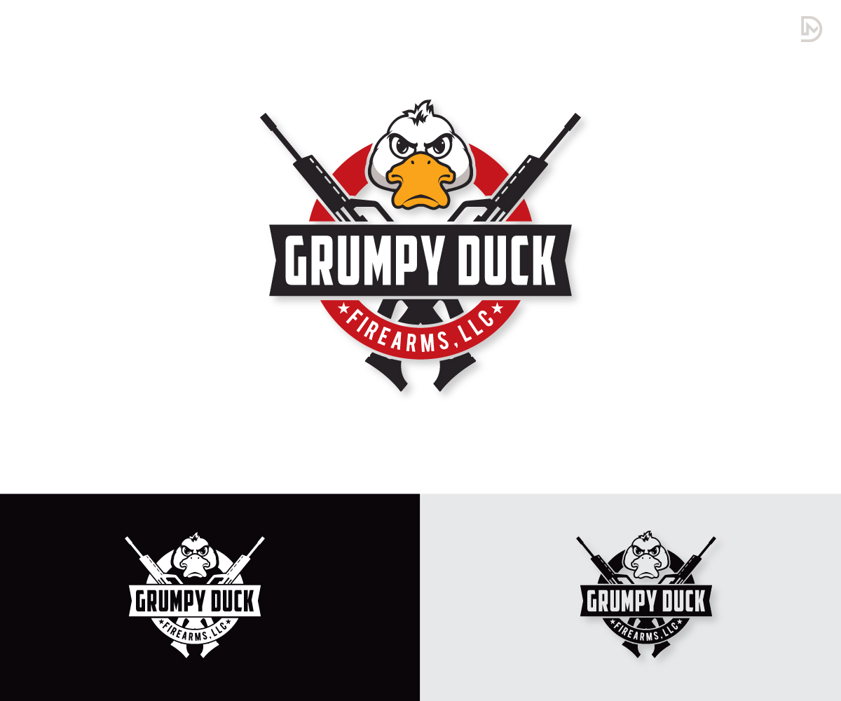 Logo Design by D_Mantra for Grumpy Duck Firearms, LLC | Design #19473944