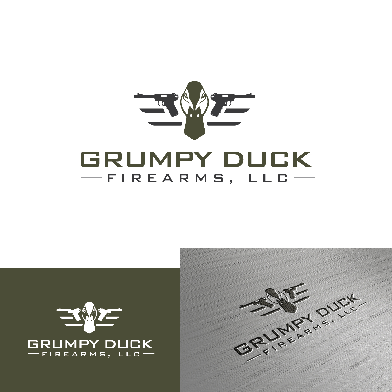 Logo Design by Maxo-Biz for Grumpy Duck Firearms, LLC | Design #19475419