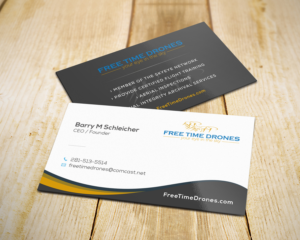Business Card Design by Tilt for Free Time Drones | Design: #19474759