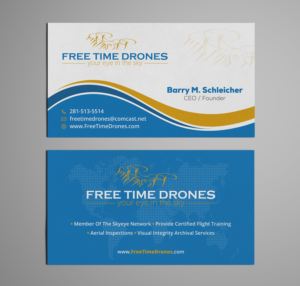 Diseño de Tarjeta de Presentación por Tilt para Free Time Drones | Diseño: #19484508