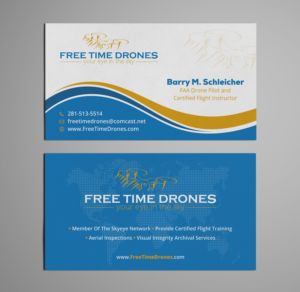 Business Card Design by Tilt for Free Time Drones | Design: #19534032