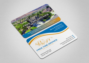 Business Card Design by INDIAN_Ashok for Free Time Drones | Design: #19475847