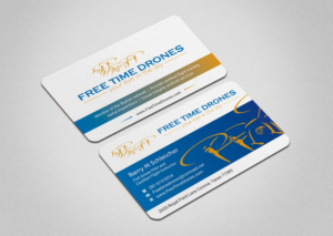 Business Card Design by INDIAN_Ashok for Free Time Drones | Design: #19475849