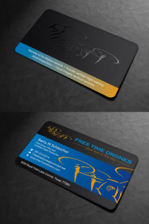Business Card Design by INDIAN_Ashok for Free Time Drones | Design: #19475857