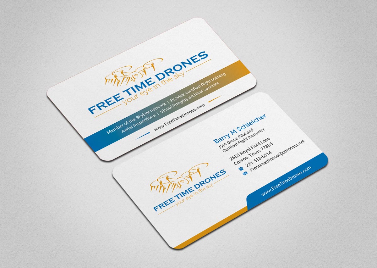 Diseño de Tarjeta de Presentación por INDIAN_Ashok para Free Time Drones | Diseño #19475867