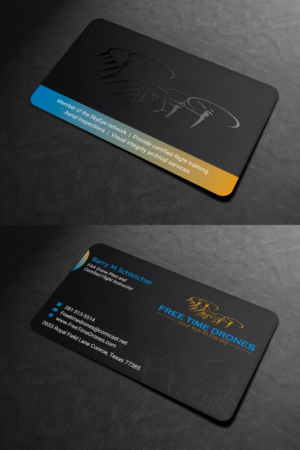 Business Card Design by INDIAN_Ashok for Free Time Drones | Design: #19475868