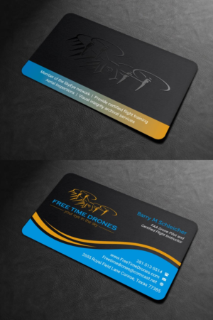 Business Card Design by INDIAN_Ashok for Free Time Drones | Design: #19475871