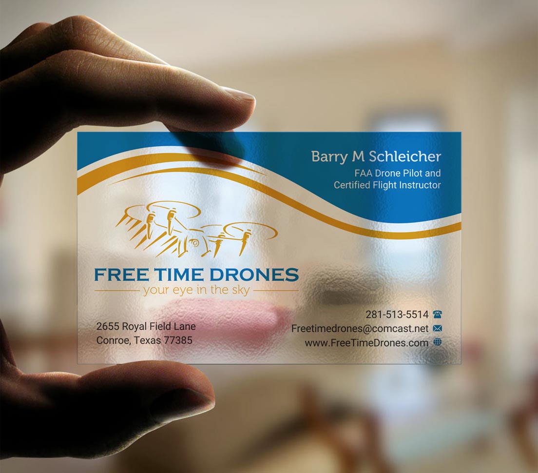 Diseño de Tarjeta de Presentación por INDIAN_Ashok para Free Time Drones | Diseño #19475937
