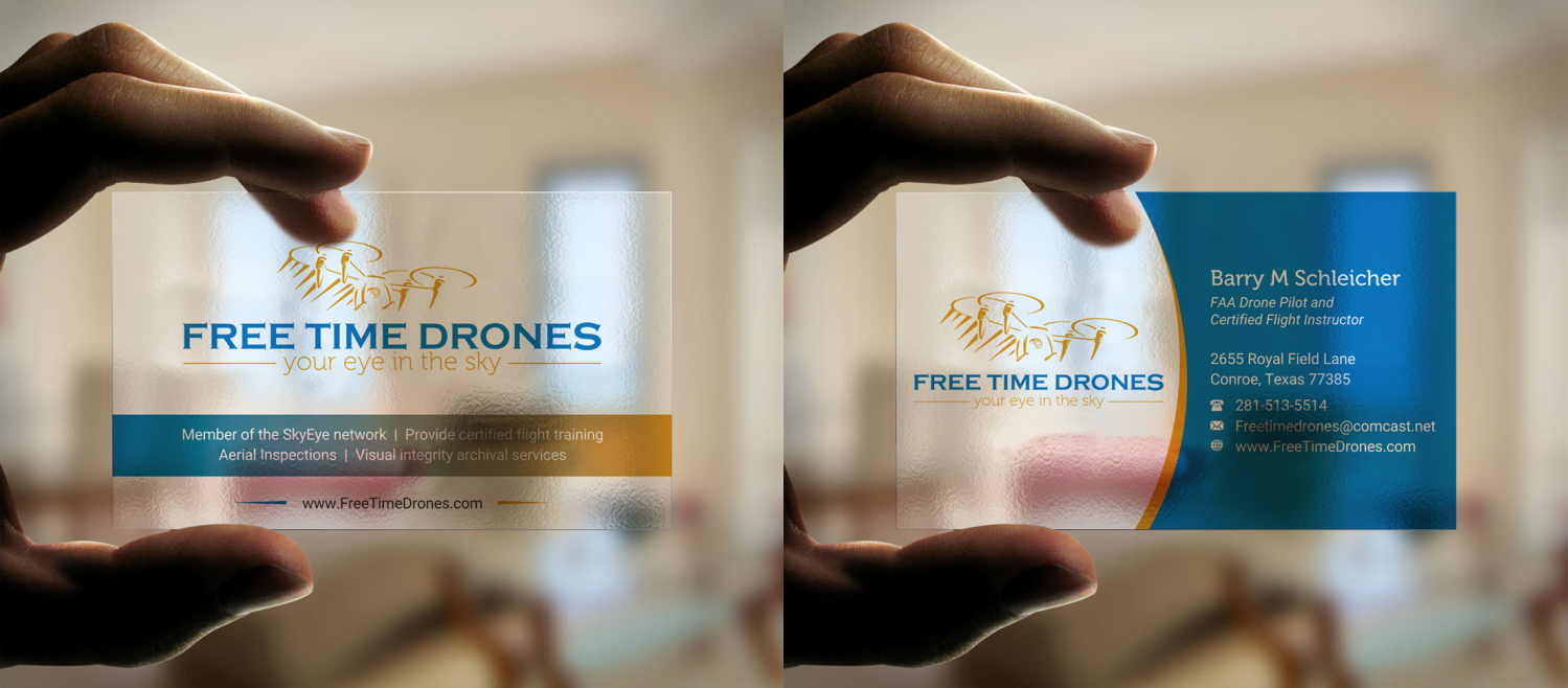 Business Card Design by INDIAN_Ashok for Free Time Drones | Design #19582247