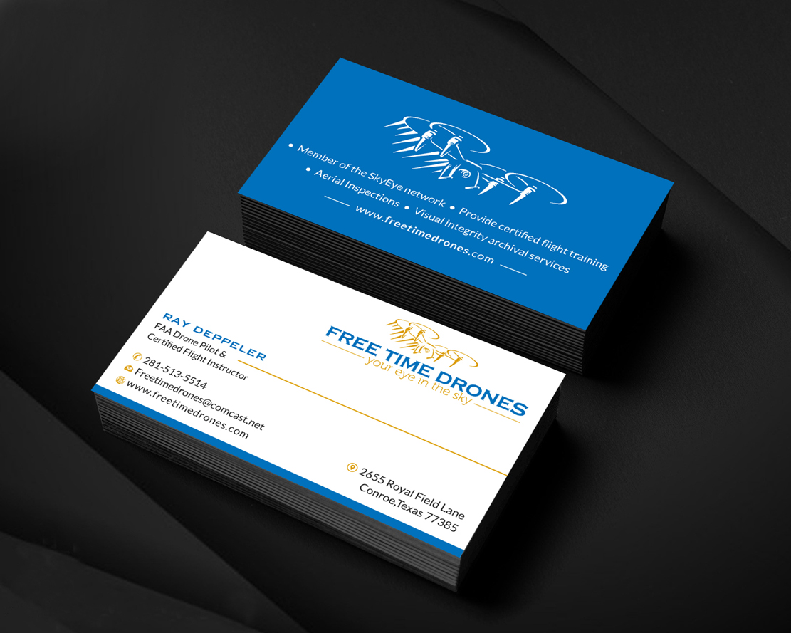 Design de Carte de Visite par Infinitive Technology pour Free Time Drones | Design #19476109
