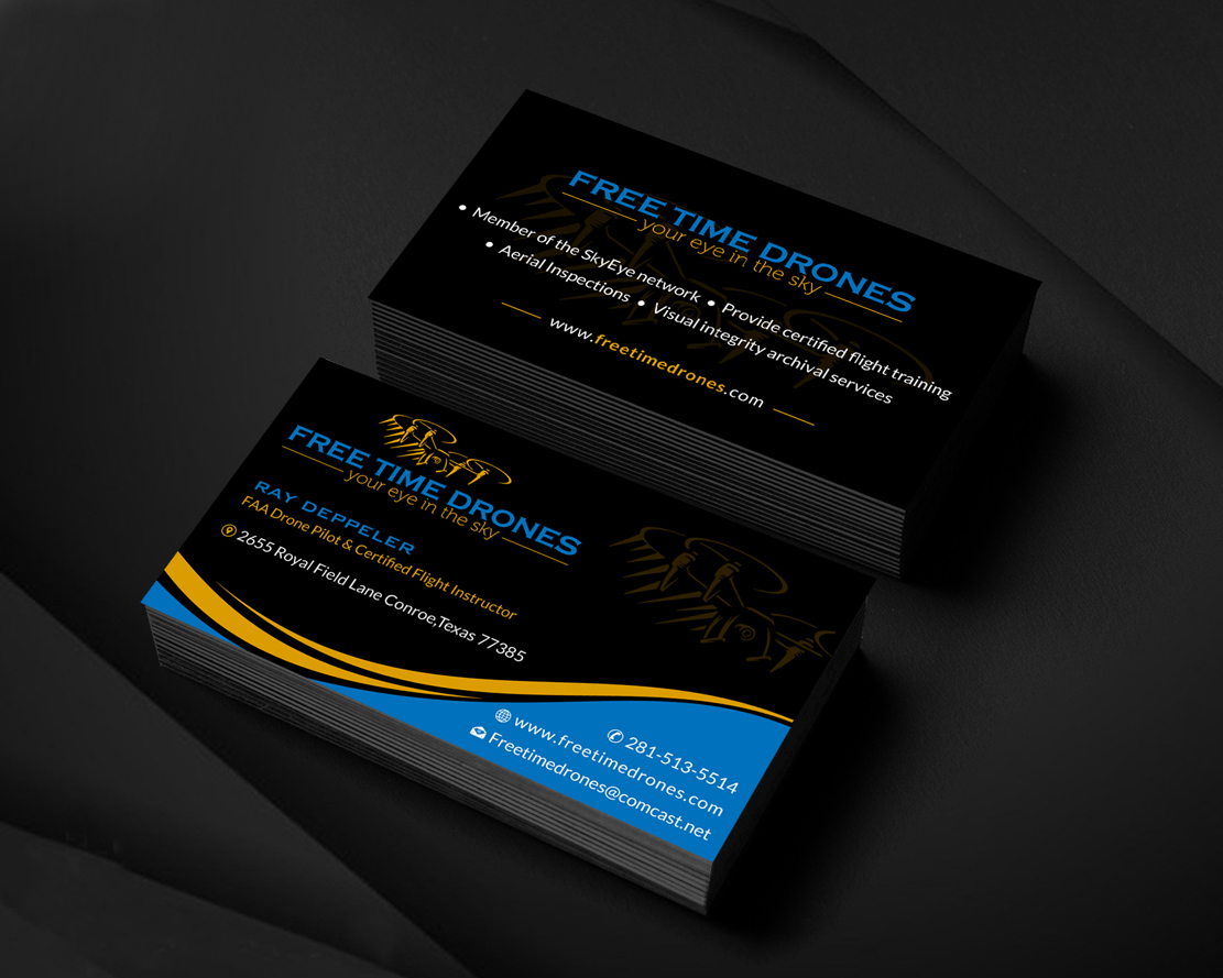 Design de Carte de Visite par Infinitive Technology pour Free Time Drones | Design #19476117
