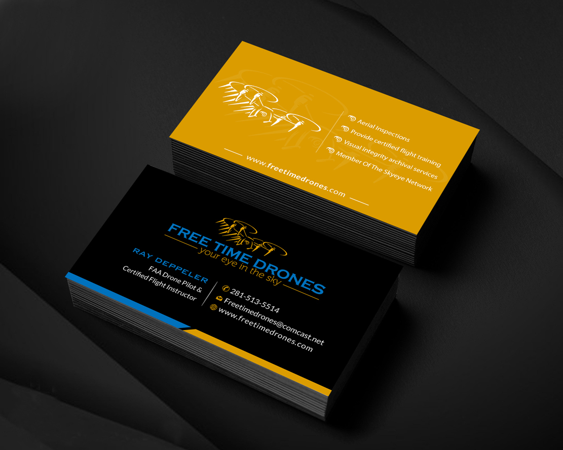 Visitenkarten-Design von Infinitive Technology für Free Time Drones | Design #19476120