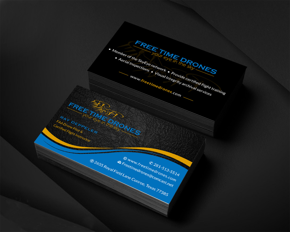 Design de Carte de Visite par Infinitive Technology pour Free Time Drones | Design #19482748