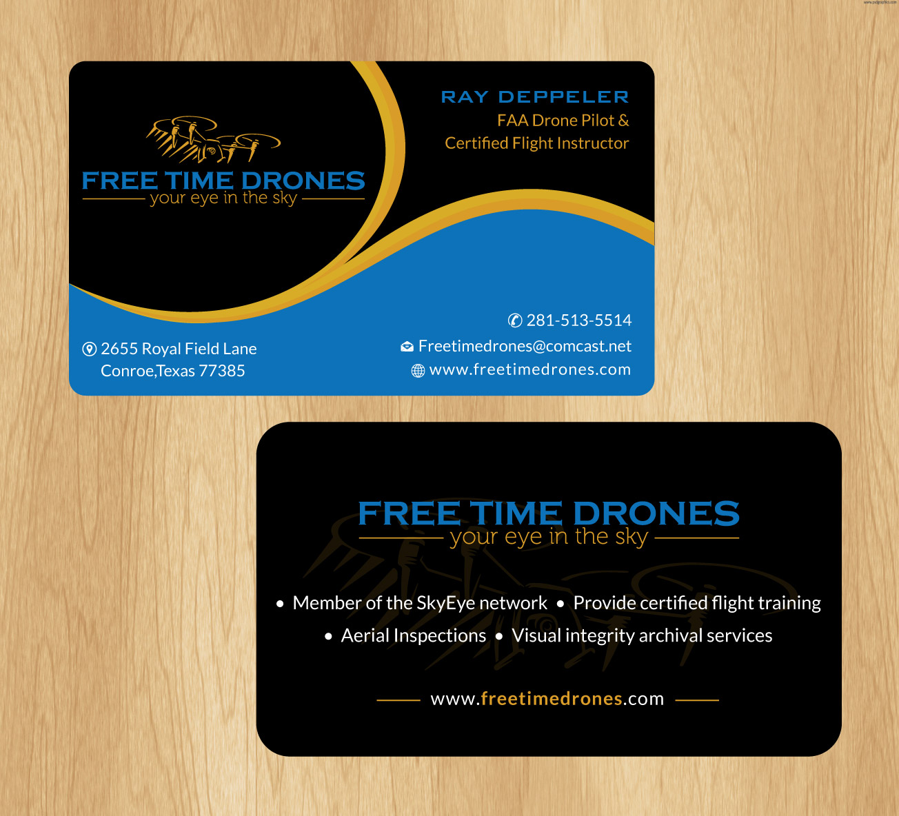 Design de Carte de Visite par Infinitive Technology pour Free Time Drones | Design #19482757
