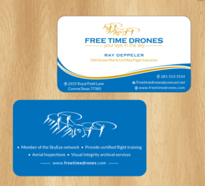 Business Card Design by Infinitive Technology for Free Time Drones | Design: #19482760