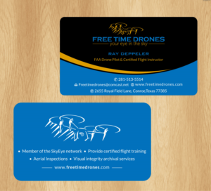 Business Card Design by Infinitive Technology for Free Time Drones | Design: #19482765