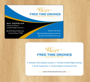 Design de Carte de Visite par Infinitive Technology pour Free Time Drones | Design : #19482767