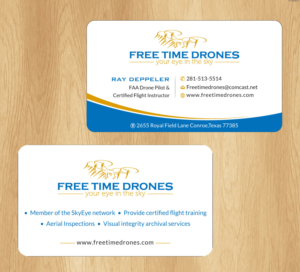 Business Card Design by Infinitive Technology for Free Time Drones | Design: #19482777