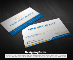 Business Card Design by Designing Birds for Free Time Drones | Design: #19475765