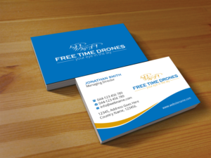 Business Card Design by Creations Box 2015 for Free Time Drones | Design: #19479756