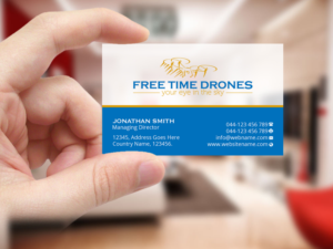 Business Card Design by Creations Box 2015 for Free Time Drones | Design: #19479770