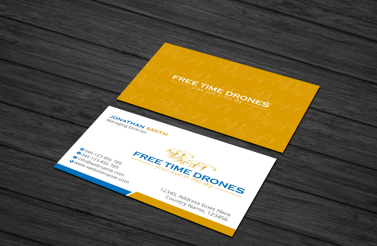 Business Card Design by Creations Box 2015 for Free Time Drones | Design #19479782
