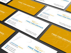 Business Card Design by Creations Box 2015 for Free Time Drones | Design: #19479783