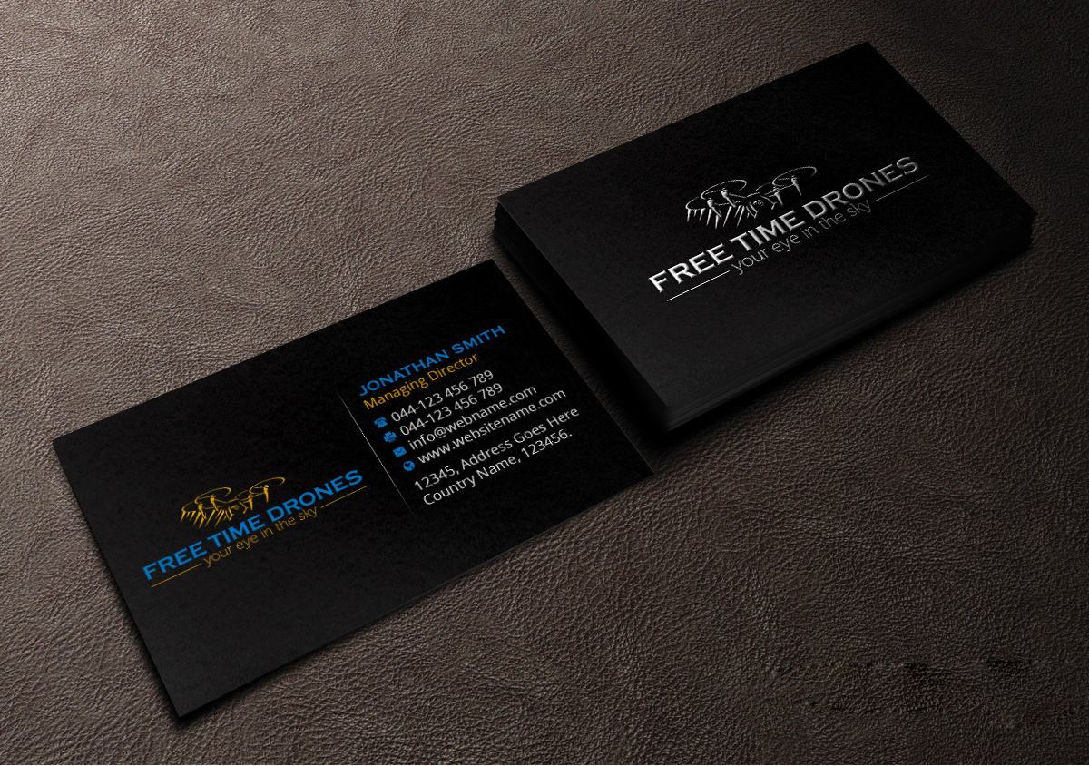 Business Card Design by Creations Box 2015 for Free Time Drones | Design #19479789