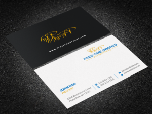 Business Card Design by Brand aid for Free Time Drones | Design: #19485894