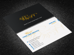 Business Card Design by Brand aid for Free Time Drones | Design: #19485895