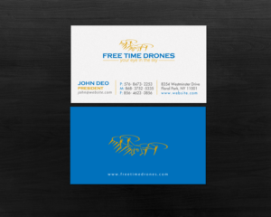 Business Card Design by Brand aid for Free Time Drones | Design: #19491772