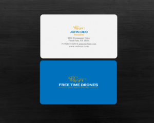 Business Card Design by Brand aid for Free Time Drones | Design: #19491775