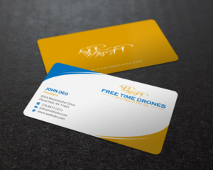 Business Card Design by Brand aid for Free Time Drones | Design: #19491776