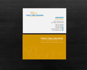 Business Card Design by chandrayaan.creative for Free Time Drones | Design: #19482190