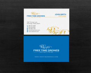 Diseño de Tarjeta de Presentación por chandrayaan.creative para Free Time Drones | Diseño: #19485335