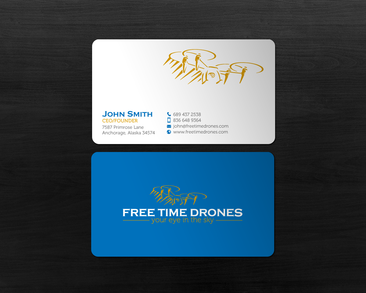 Design de Carte de Visite par chandrayaan.creative pour Free Time Drones | Design #19485724