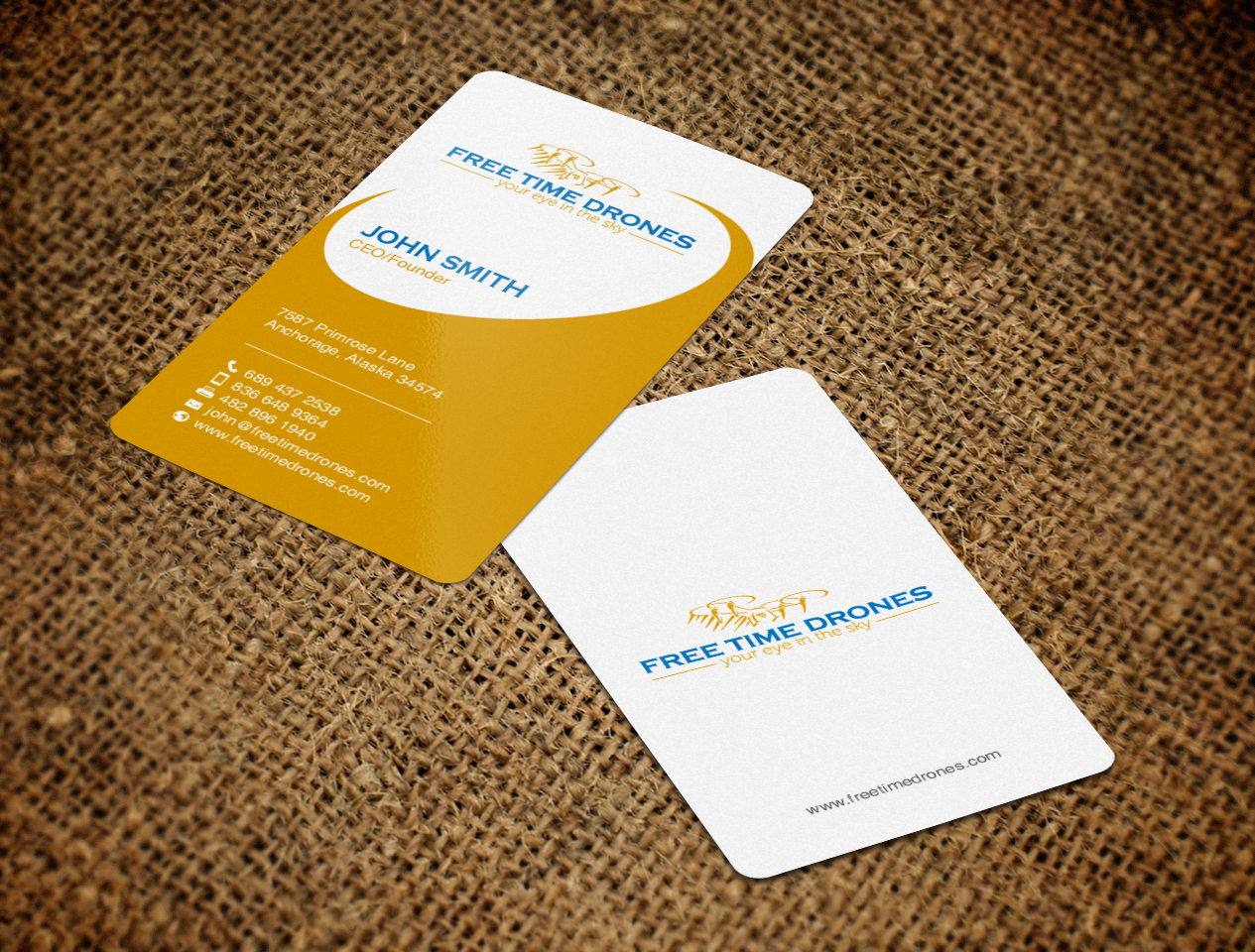 Design de Carte de Visite par chandrayaan.creative pour Free Time Drones | Design #19485769