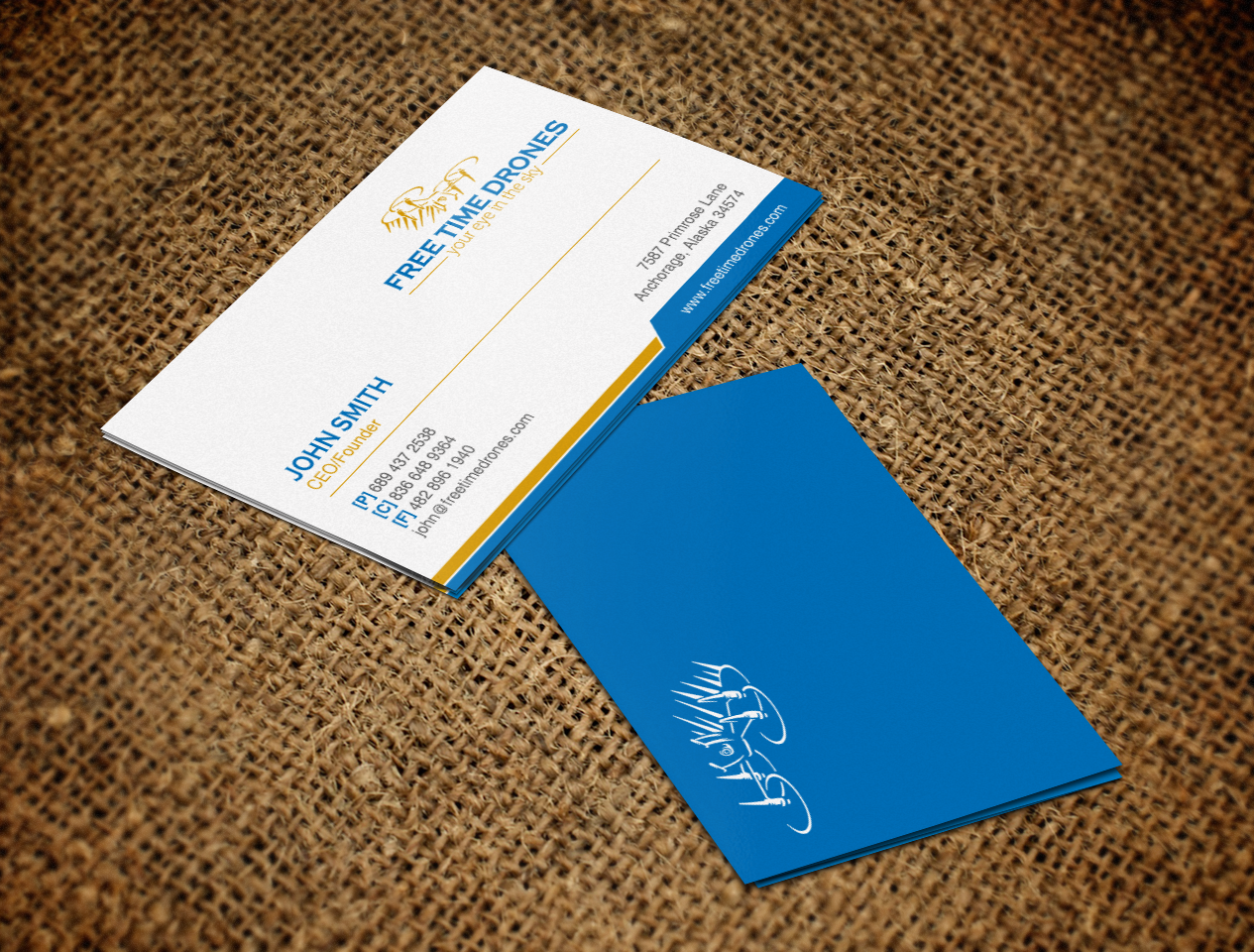 Design de Carte de Visite par chandrayaan.creative pour Free Time Drones | Design #19485806