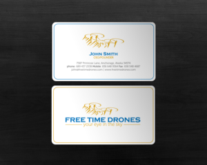 Business Card Design by chandrayaan.creative for Free Time Drones | Design: #19485929
