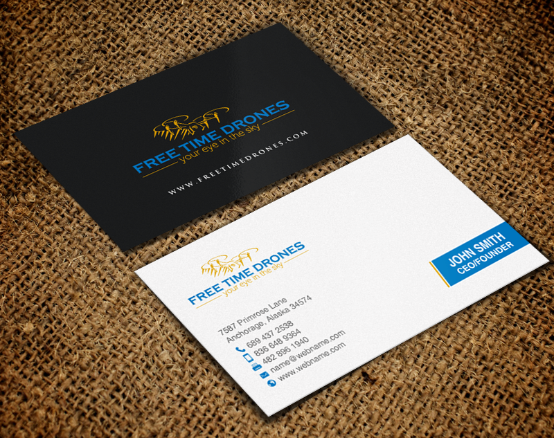 Design de Carte de Visite par chandrayaan.creative pour Free Time Drones | Design #19485932