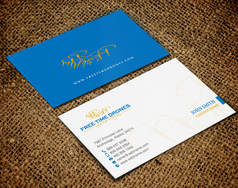 Design de Carte de Visite par chandrayaan.creative pour Free Time Drones | Design #19485942
