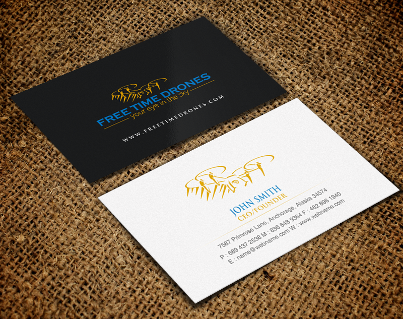 Design de Carte de Visite par chandrayaan.creative pour Free Time Drones | Design #19485943