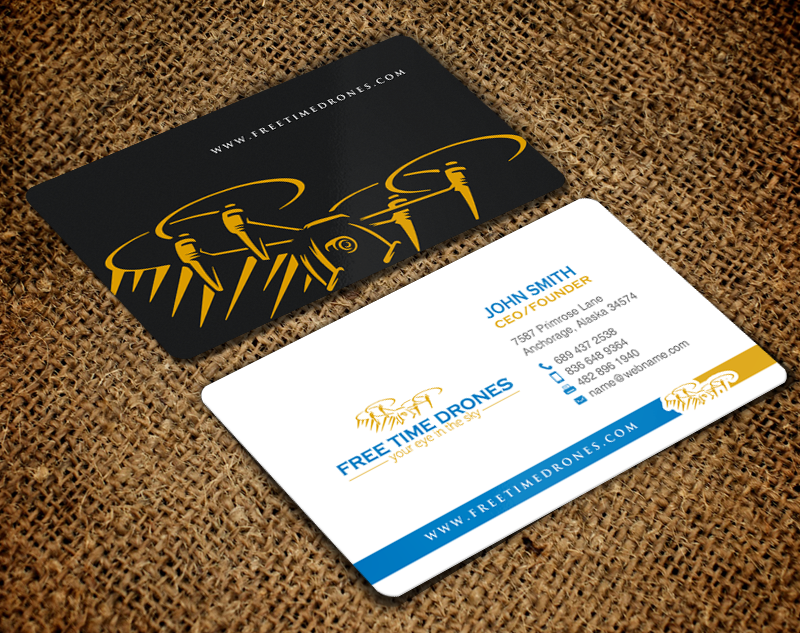 Business Card Design by chandrayaan.creative for Free Time Drones | Design #19485957