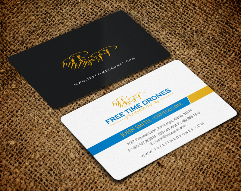 Business Card Design by chandrayaan.creative for Free Time Drones | Design #19485959