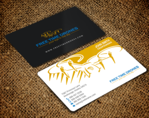 Business Card Design by chandrayaan.creative for Free Time Drones | Design: #19485960