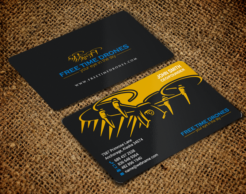 Business Card Design by chandrayaan.creative for Free Time Drones | Design #19485962
