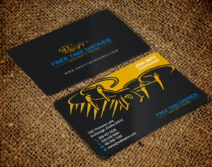 Business Card Design by chandrayaan.creative for Free Time Drones | Design: #19485962