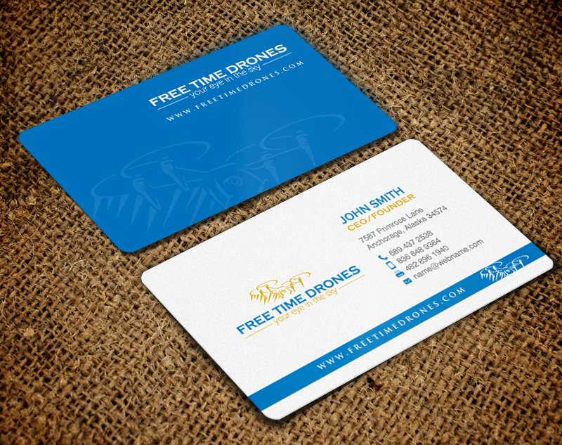 Business Card Design by chandrayaan.creative for Free Time Drones | Design #19485964