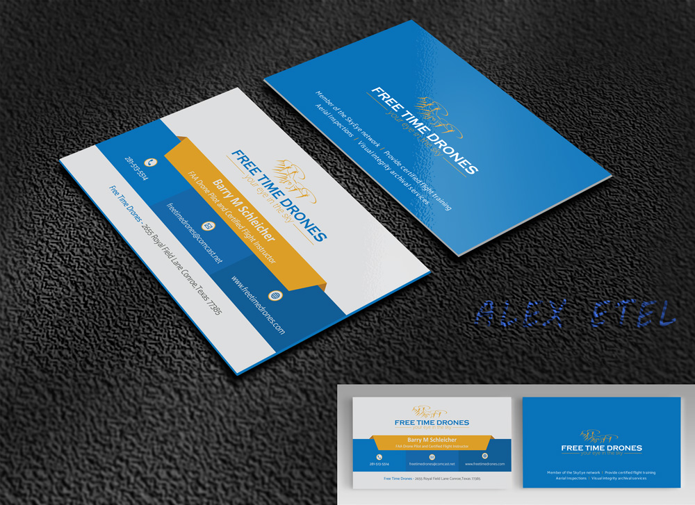 Diseño de Tarjeta de Presentación por alex_etel para Free Time Drones | Diseño #19479628